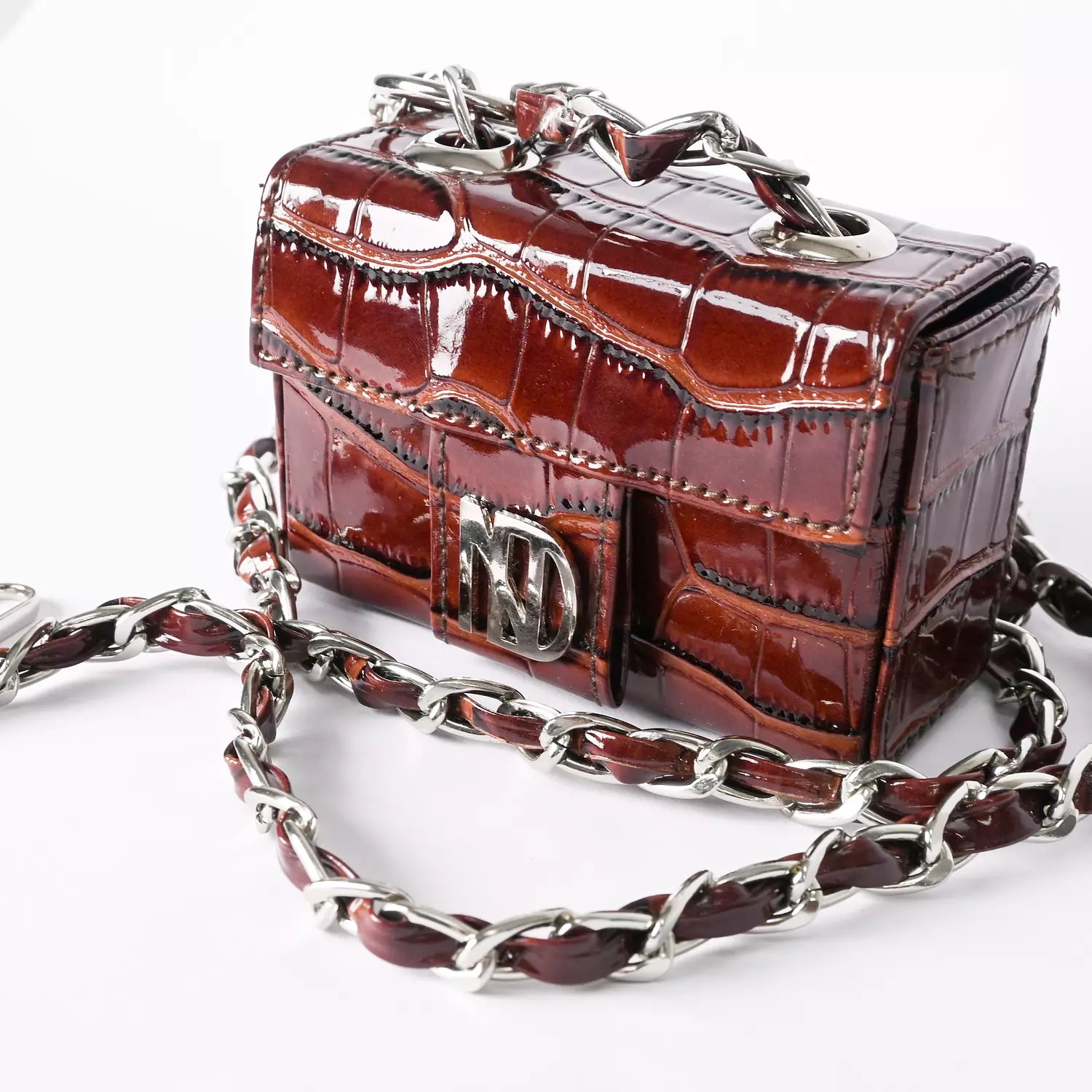 Burgundy Mini Hemi Waist Bag